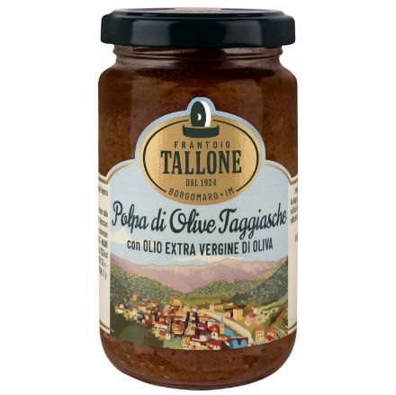 Visualizza i dettagli per Polpa di Olive Taggiasche in Olio Extra Vergine di Oliva Immagine di Polpa di Olive Taggiasche in Olio Extra Vergine di Oliva